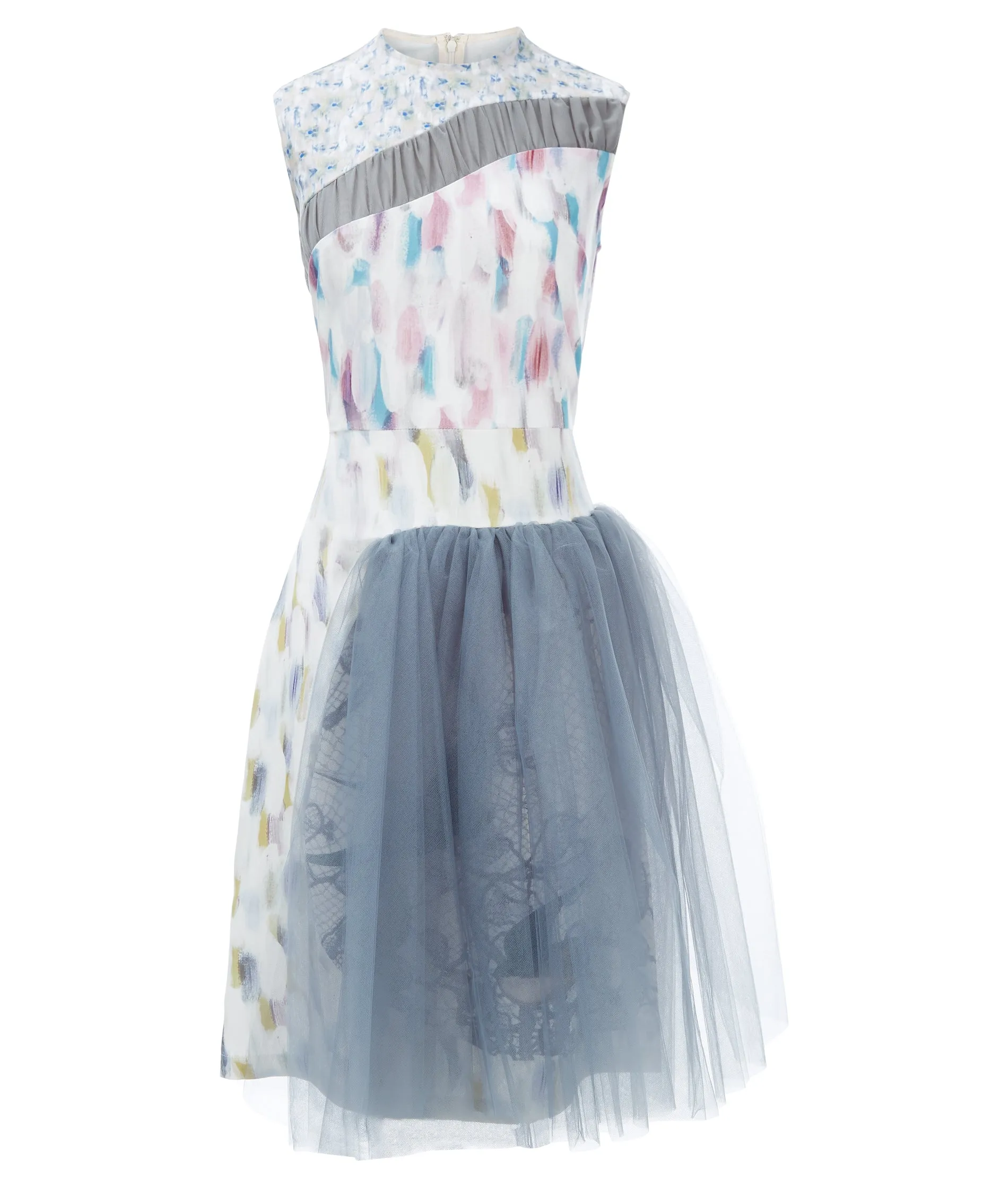 180103C -Printed Wave Dress