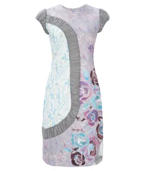 180104C -Print Side Curve Dress