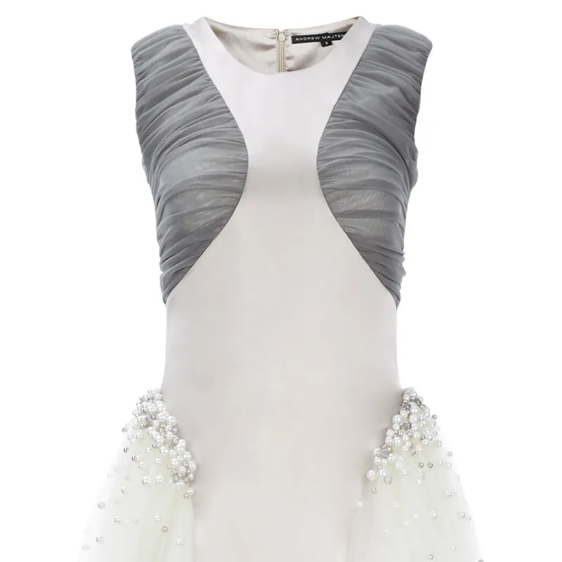 180116 -Long Double Ruched Dress