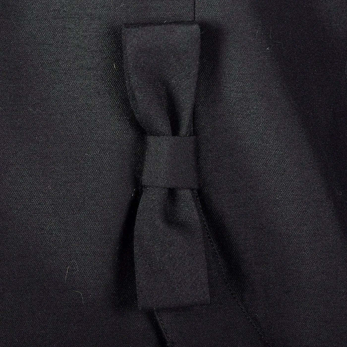 1950s Suzy Perette Avant Garde Black Wool Sack Dress
