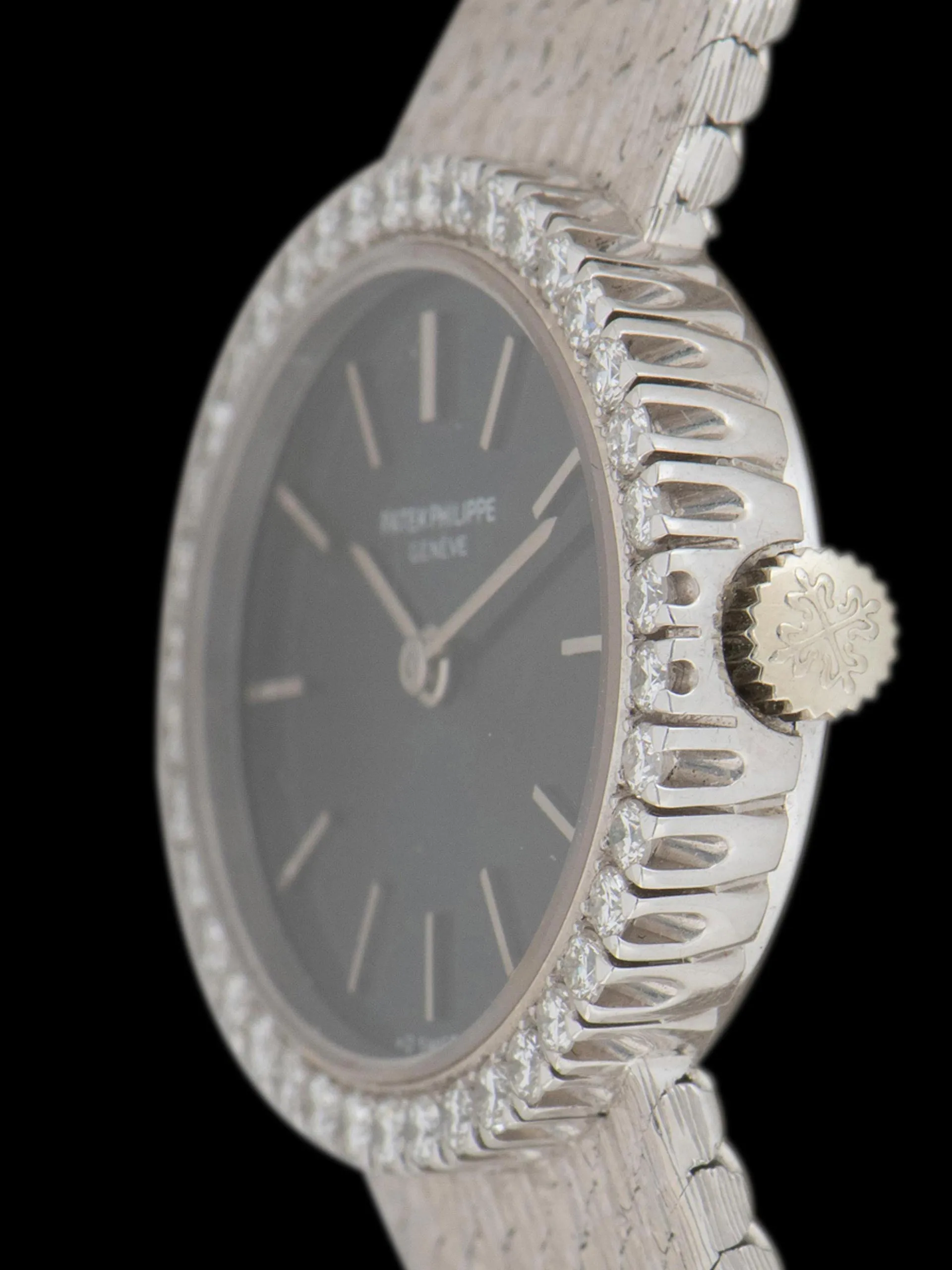 1970s Patek Philippe Ladies Cocktail Watch 18K WG (Ref. 4175/1) Blue Dial