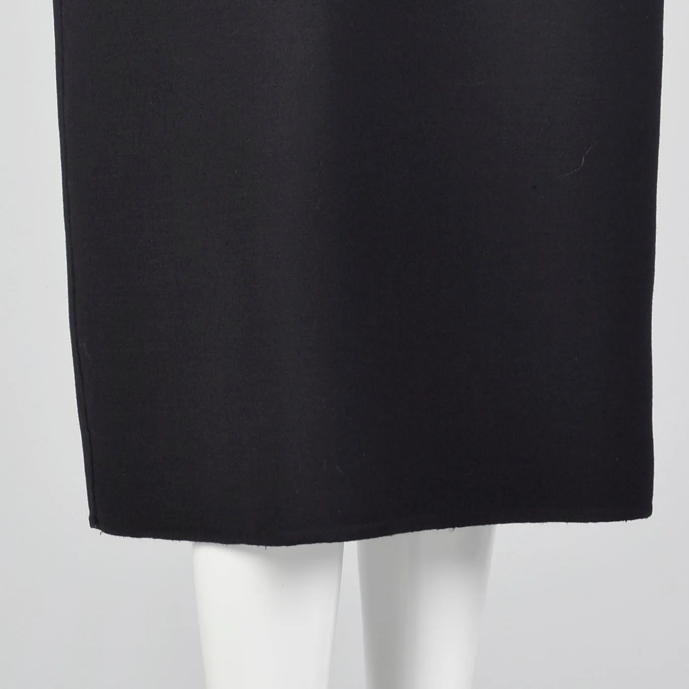 1980s Geoffrey Beene Black Dress with Shaped Shoulders