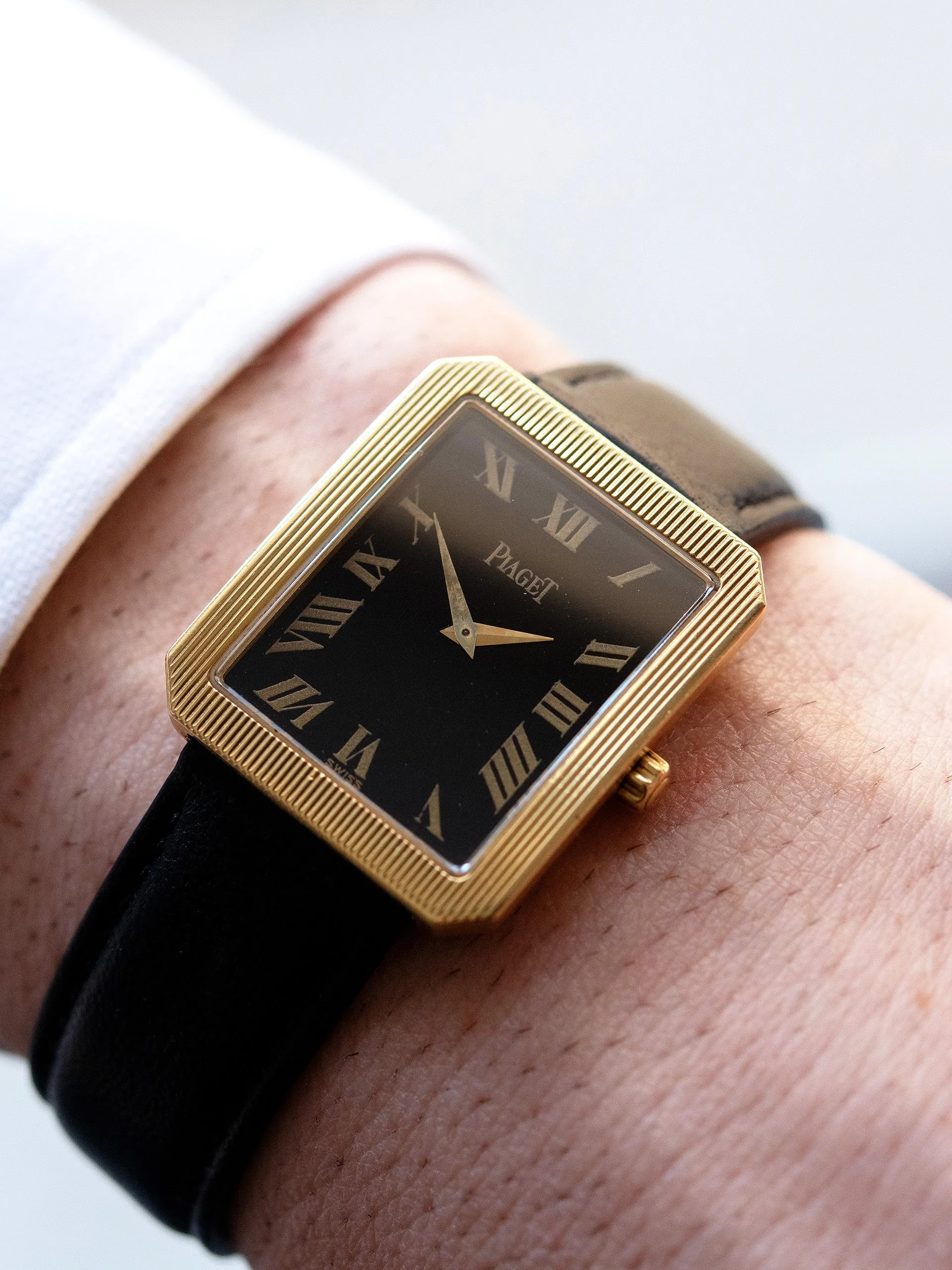 1980s Piaget Protocole 18K YG (Ref. 90154) Black Dial