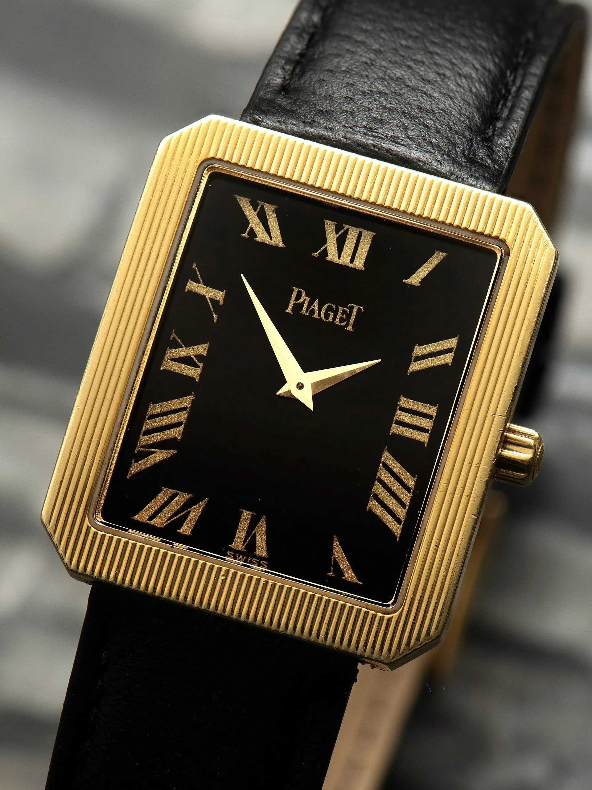 1980s Piaget Protocole 18K YG (Ref. 90154) Black Dial