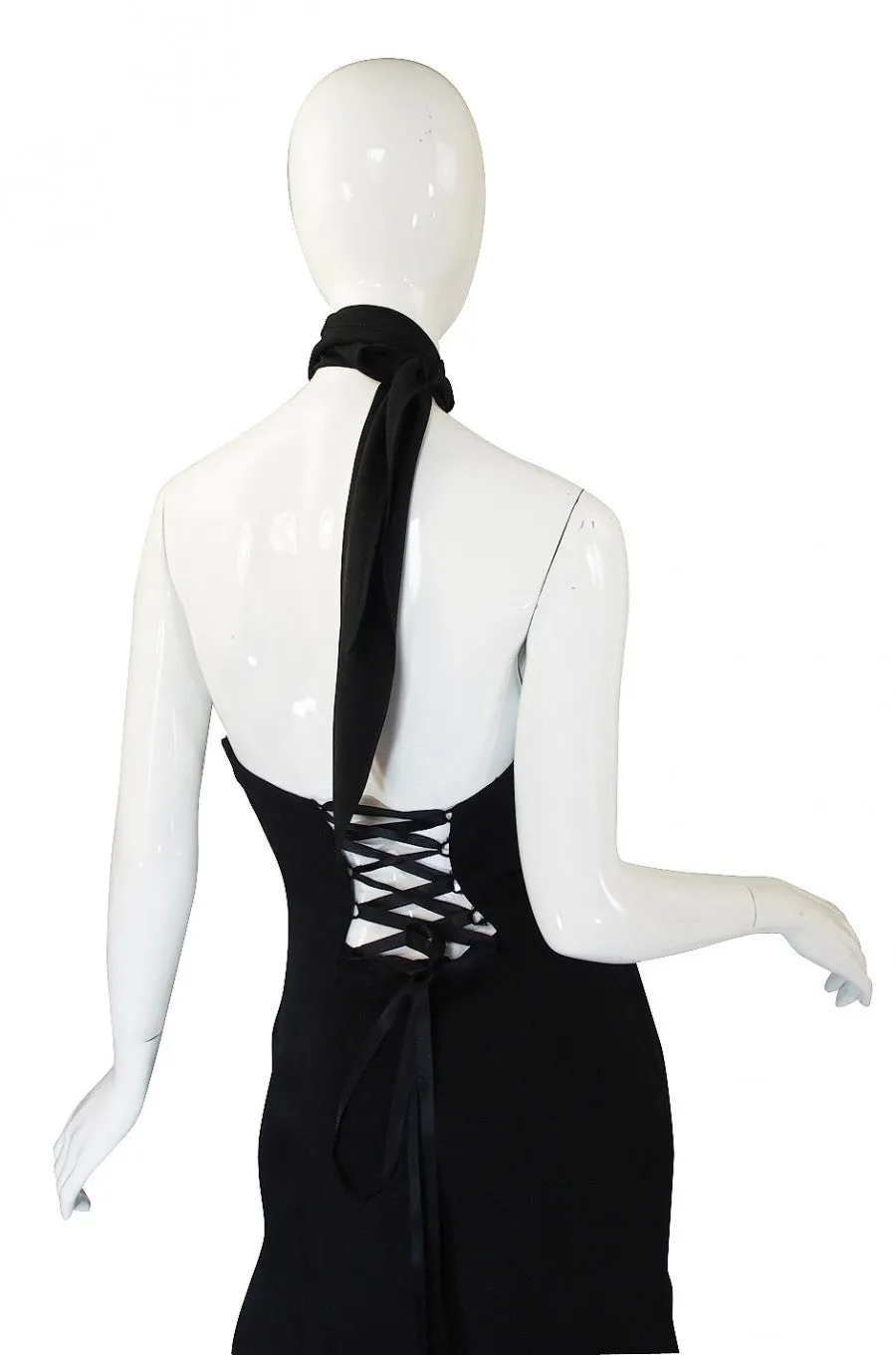 1990s Corset Back Ozbek Dress