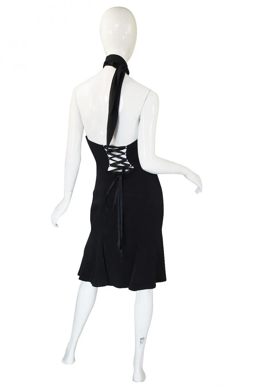 1990s Corset Back Ozbek Dress