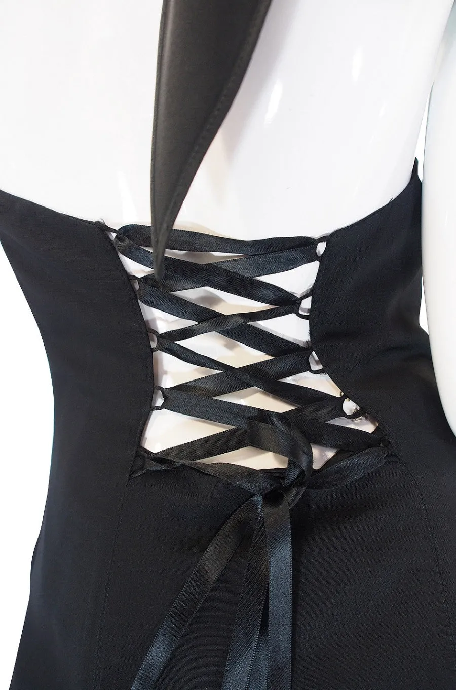 1990s Corset Back Ozbek Dress