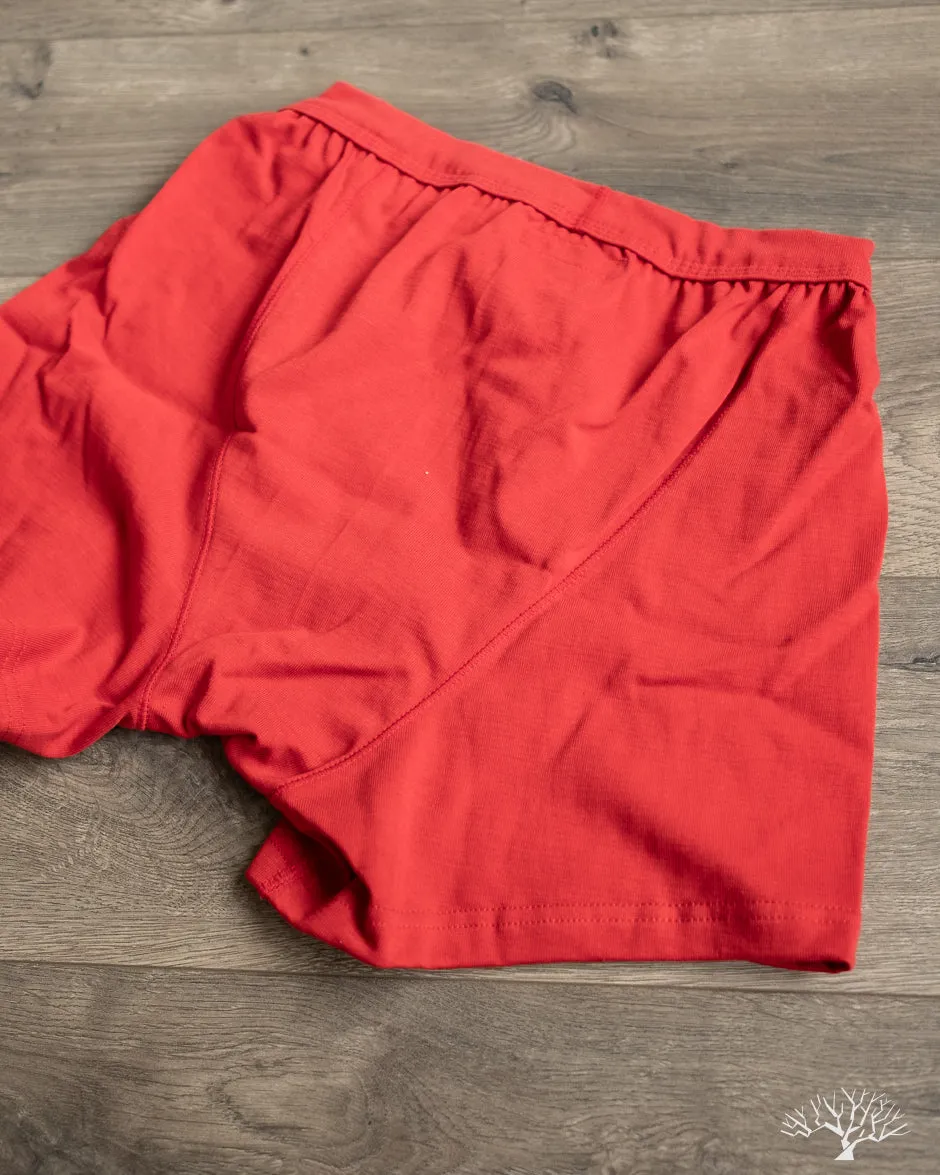 255 Loopwheel Underwear Boxer Briefs - Red