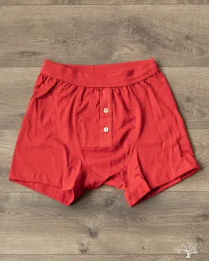 255 Loopwheel Underwear Boxer Briefs - Red