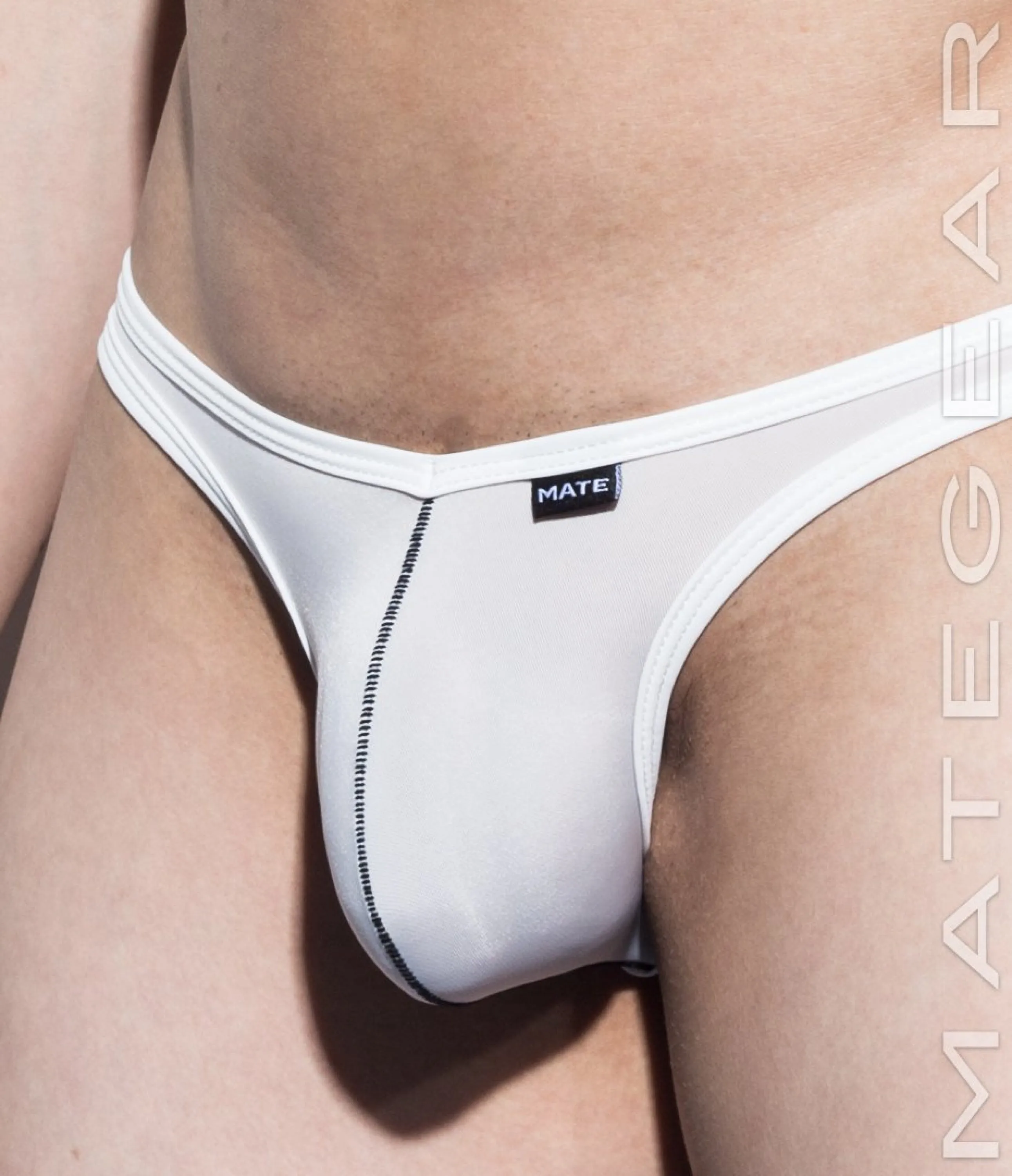 [2pc/Pack] Sexy Men's Underwear Ultra Bikini Briefs - Nan Song (V-Front / Tapered Sides) (Ultra Thin Nylon Signature Series)