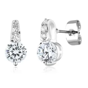 5CTTW Sparkling Cubic Zirconia Dramatic Stud Earrings