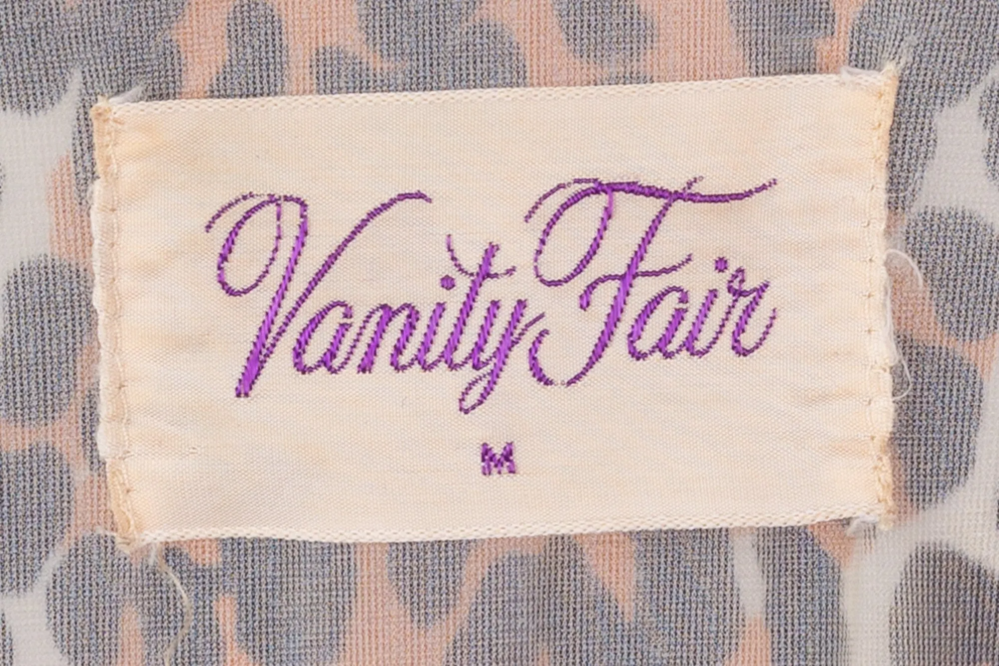 60s 70s Vanity Fair Leopard Print Loungewear House Dress - Medium