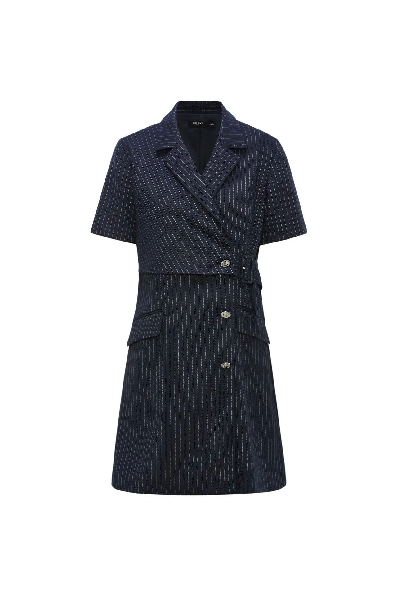 A-Shape Stripe Blazer Dress