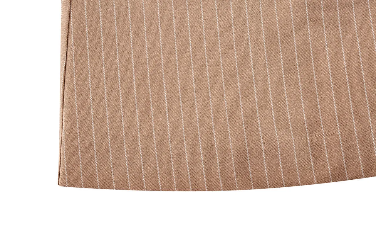 A-Shape Stripe Blazer Dress
