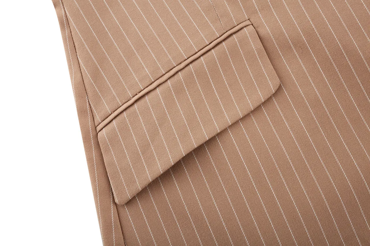 A-Shape Stripe Blazer Dress