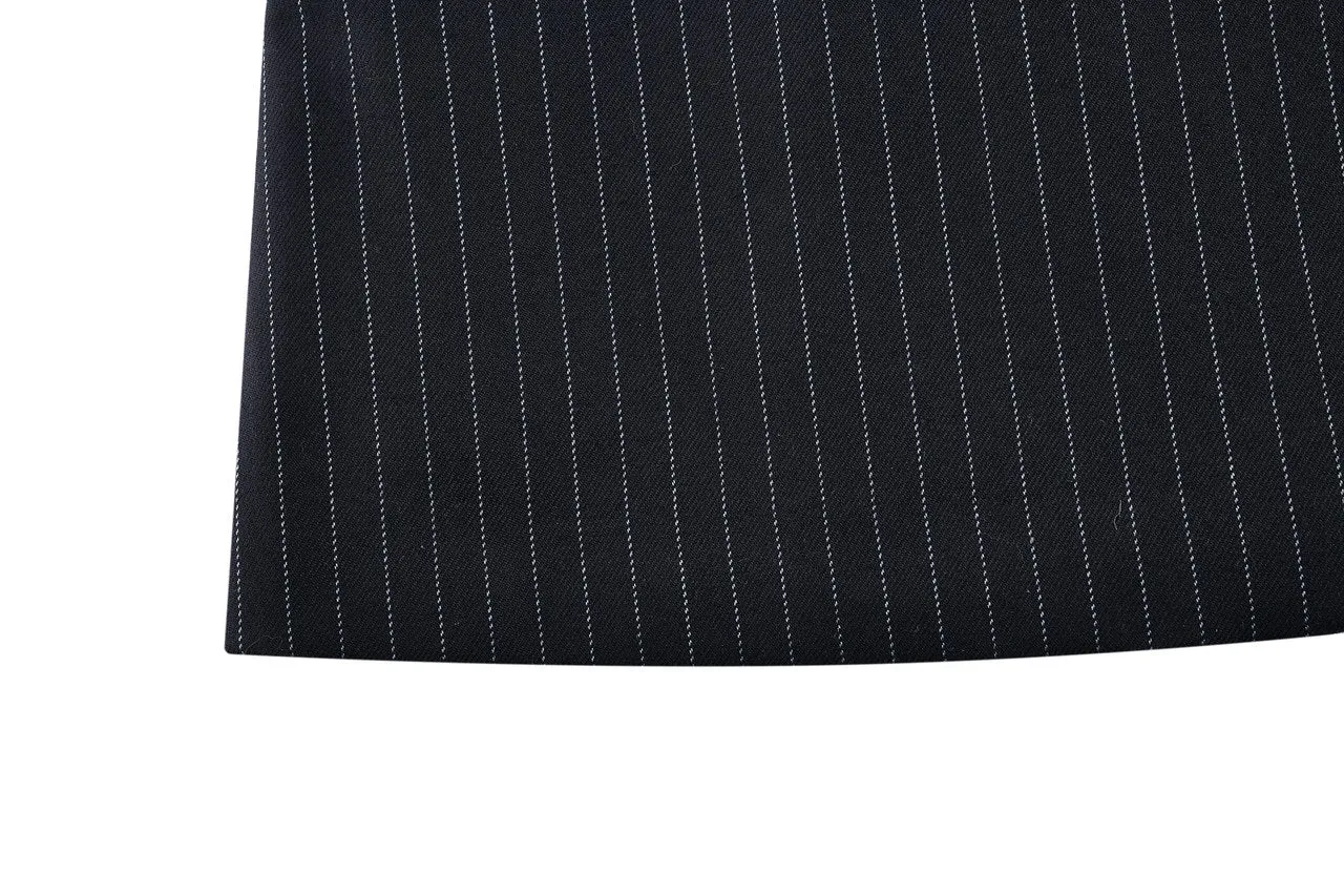 A-Shape Stripe Blazer Dress