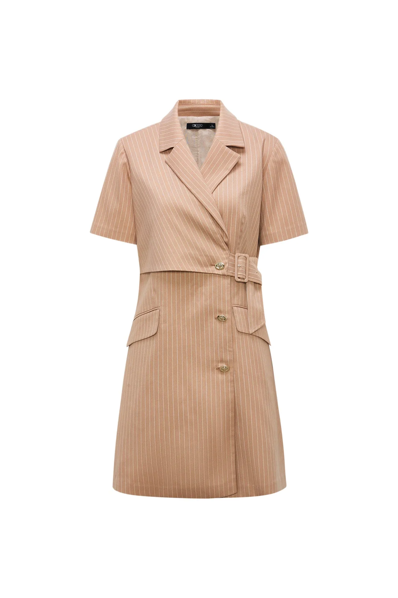 A-Shape Stripe Blazer Dress