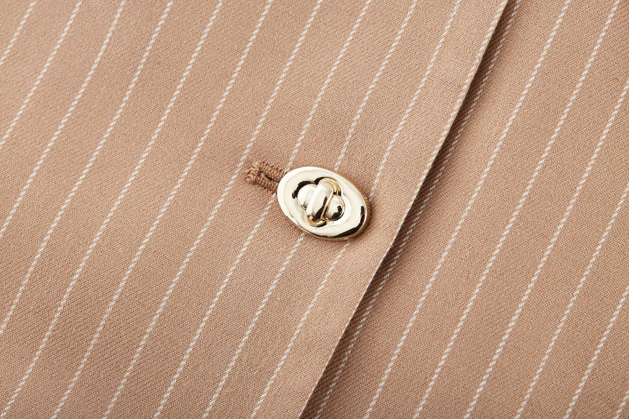 A-Shape Stripe Blazer Dress
