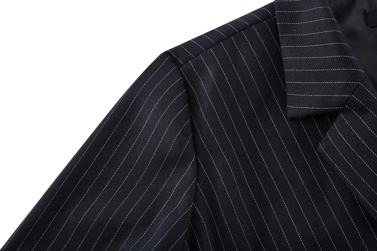 A-Shape Stripe Blazer Dress