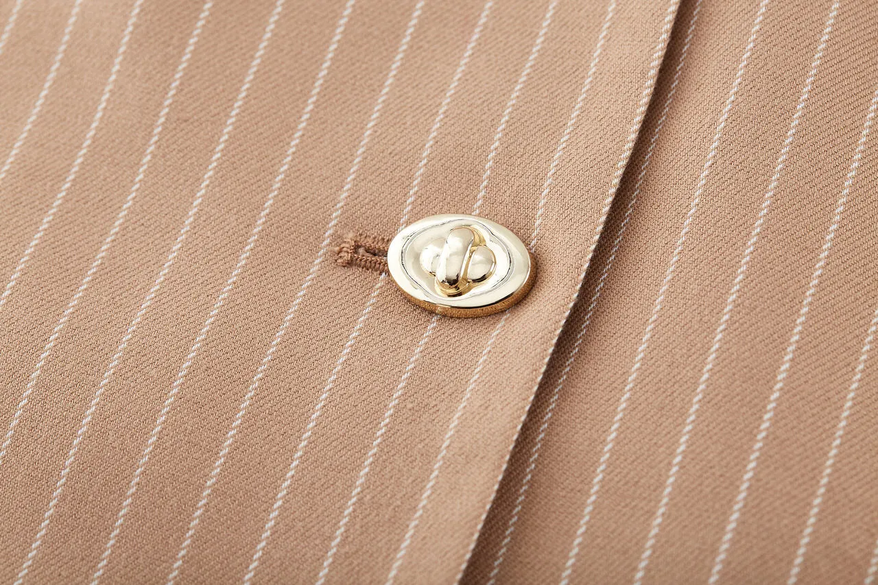 A-Shape Stripe Blazer Dress