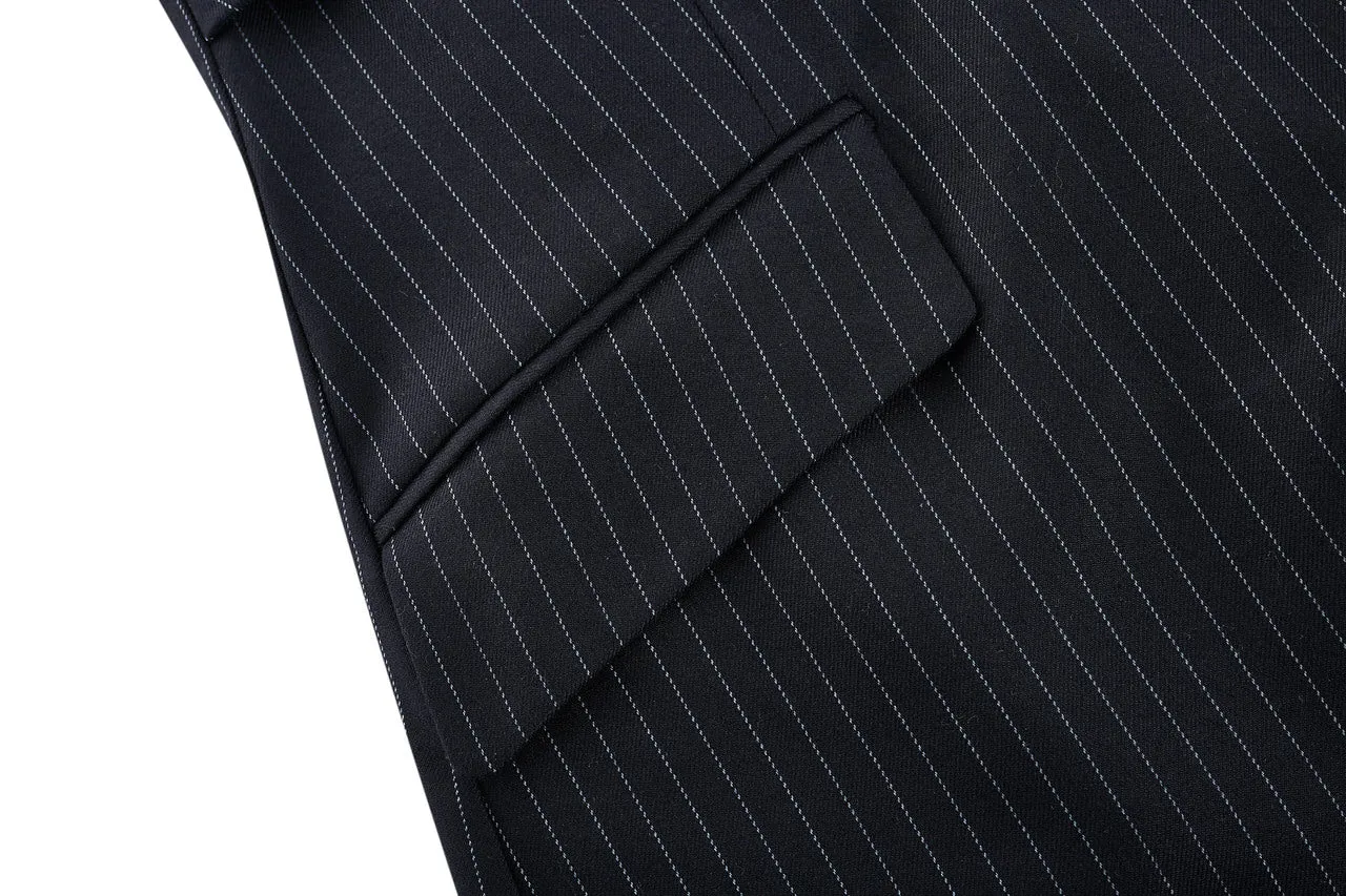A-Shape Stripe Blazer Dress
