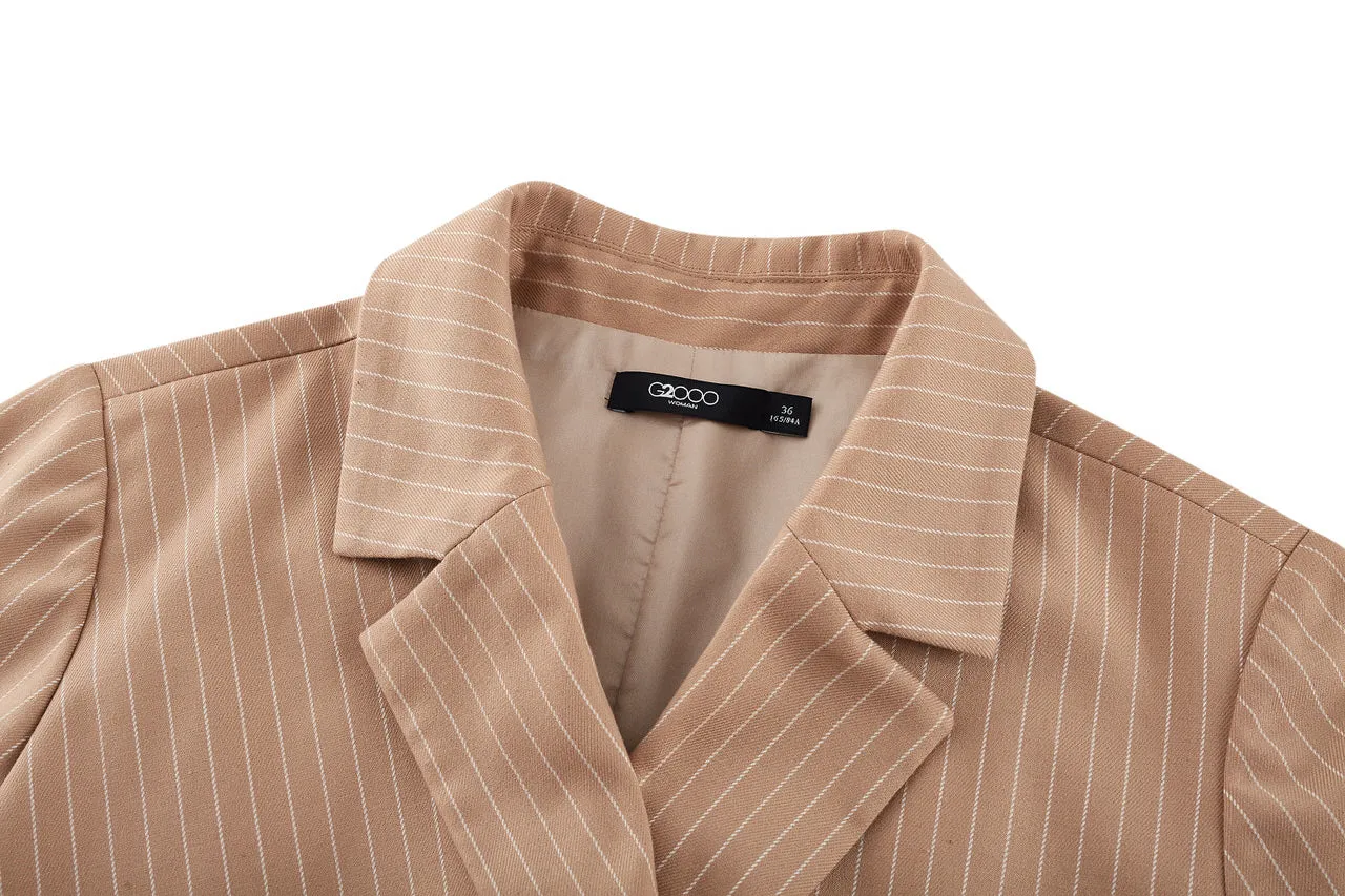 A-Shape Stripe Blazer Dress