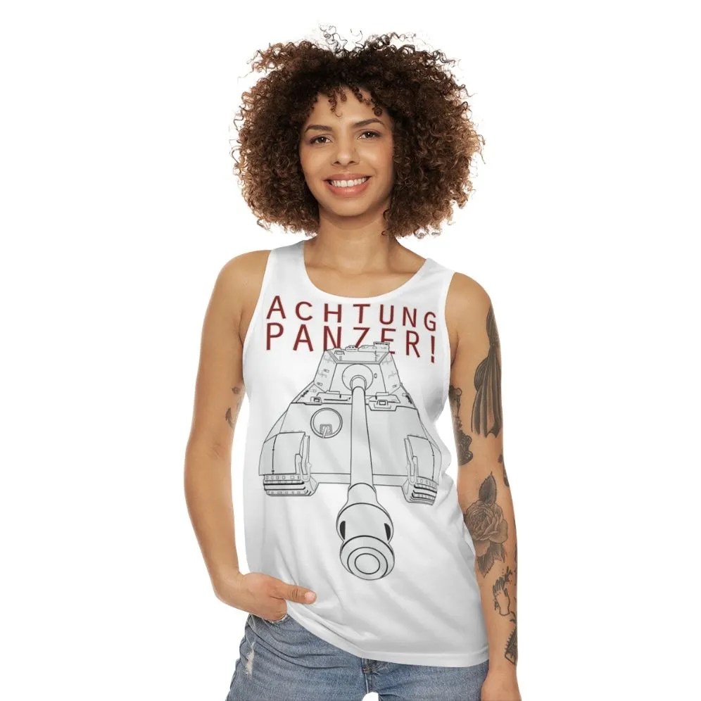 Achtung Panzer! German Tiger II Tank Top for WWII Fans