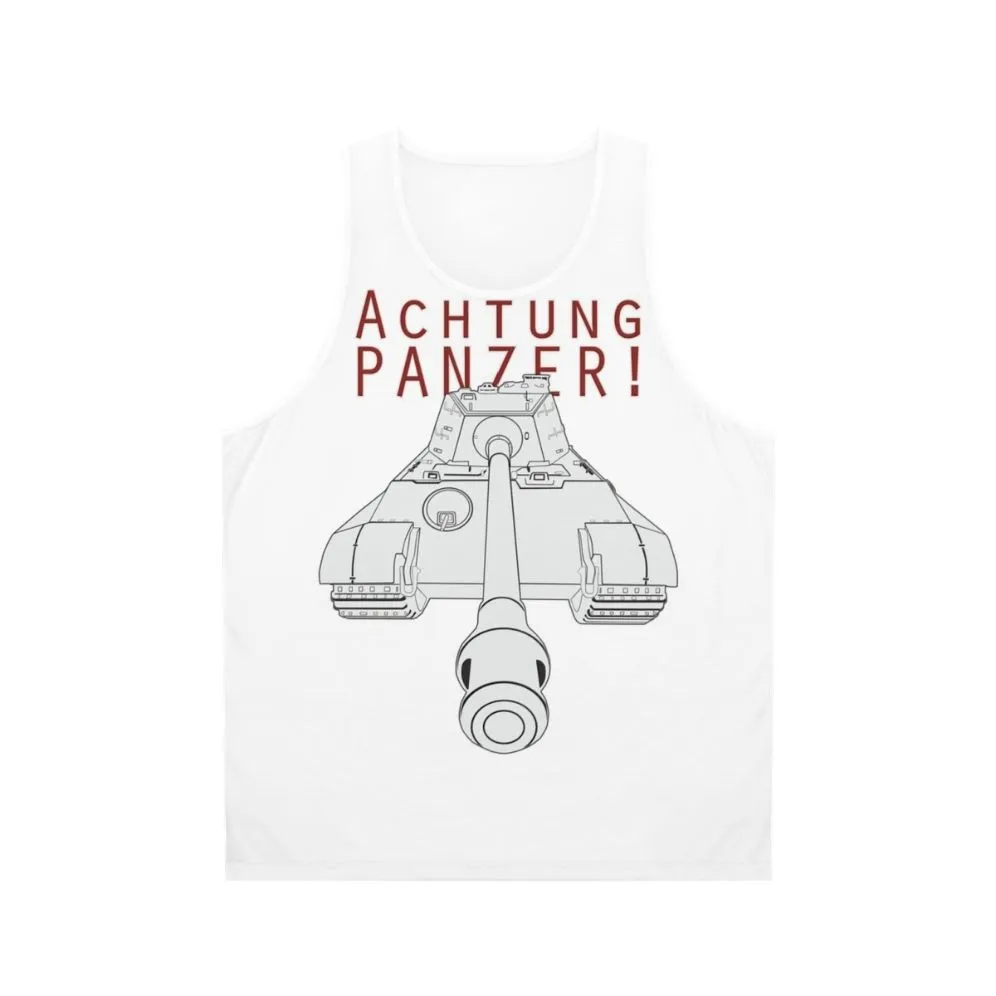 Achtung Panzer! German Tiger II Tank Top for WWII Fans