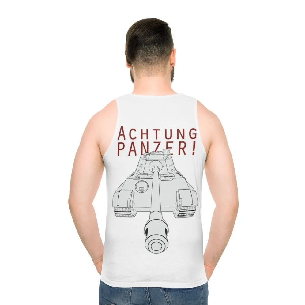 Achtung Panzer! German Tiger II Tank Top for WWII Fans