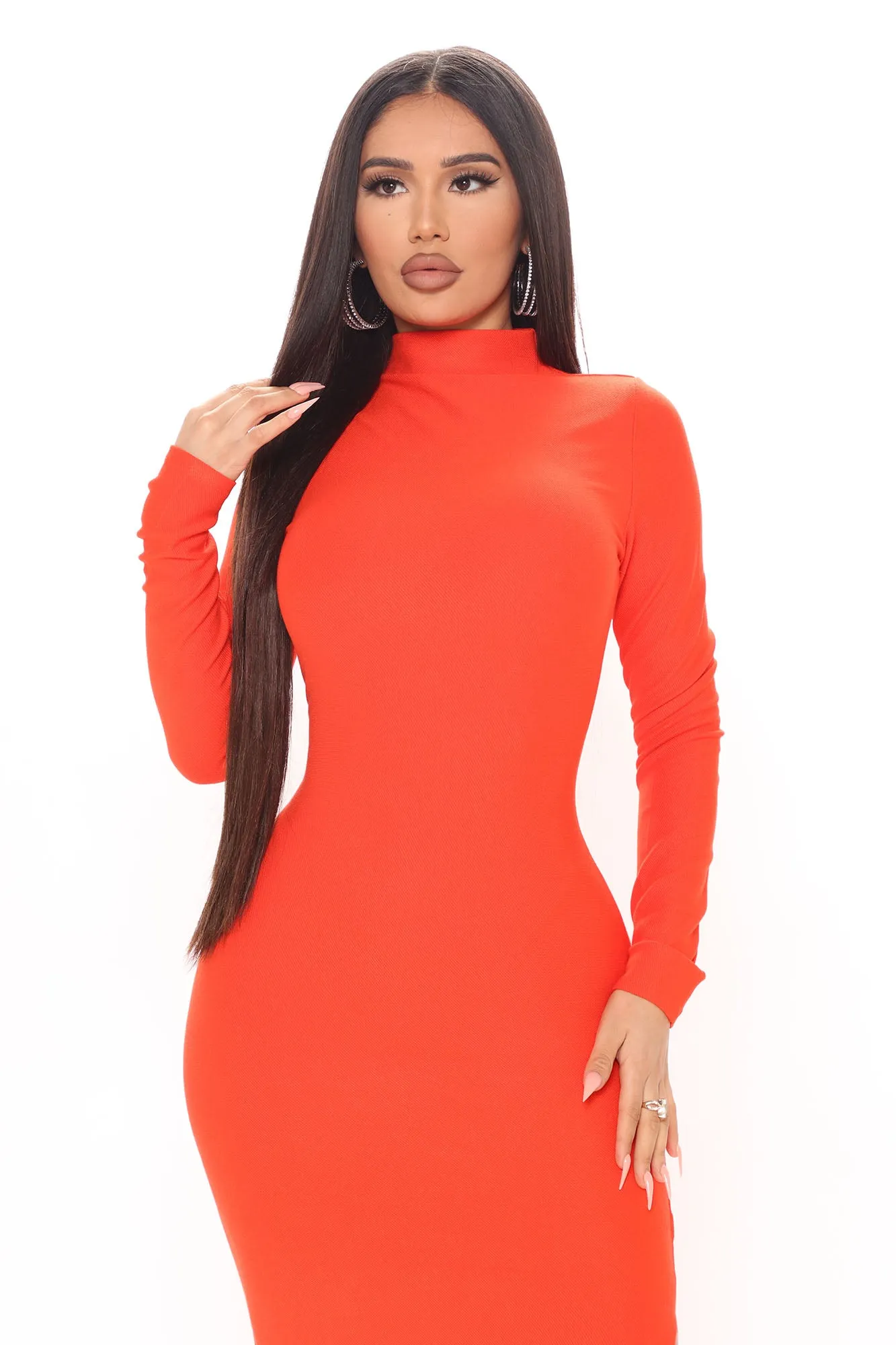 All Day Midi Dress - Red