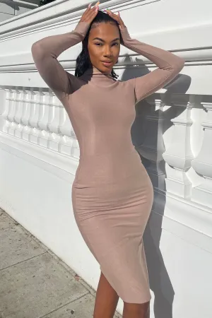 All Day Midi Dress - Taupe