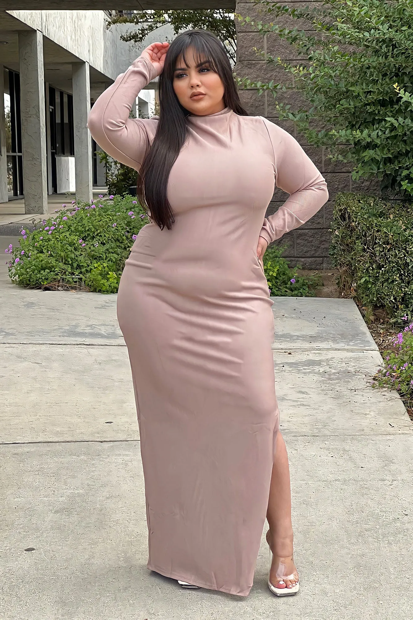 All Day Midi Dress - Taupe