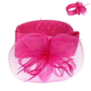 Alori | Floral Netted Mesh Fascinator Headband