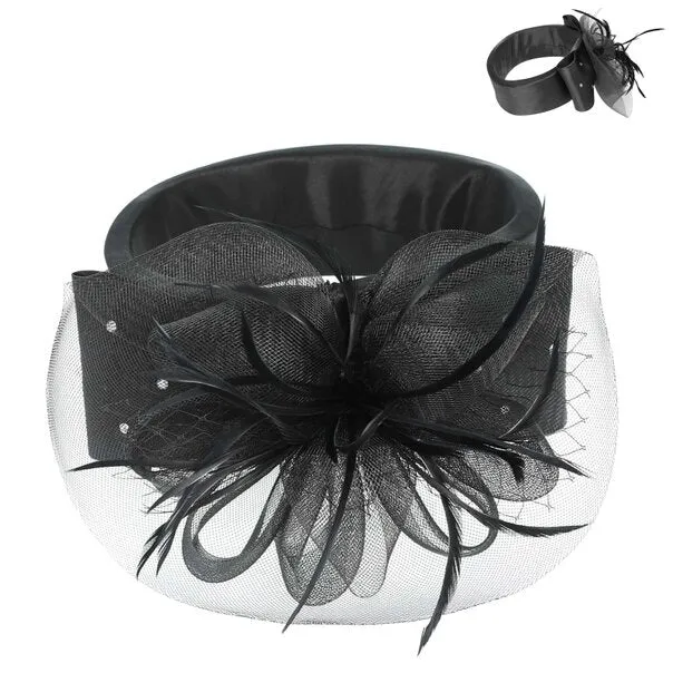 Alori | Floral Netted Mesh Fascinator Headband