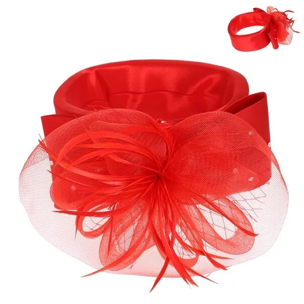 Alori | Floral Netted Mesh Fascinator Headband