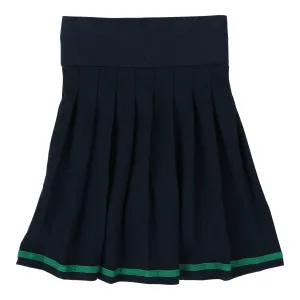 ANALOGIE BY LIL LEGS NAVY PLEATED SKIRT