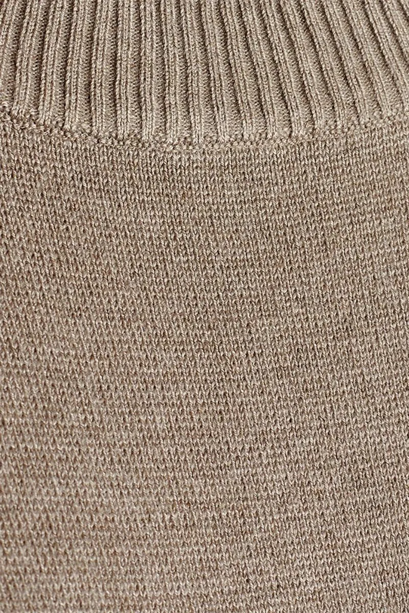 Ani Dress | Desert Taupe Melange | Kjole fra Freequent