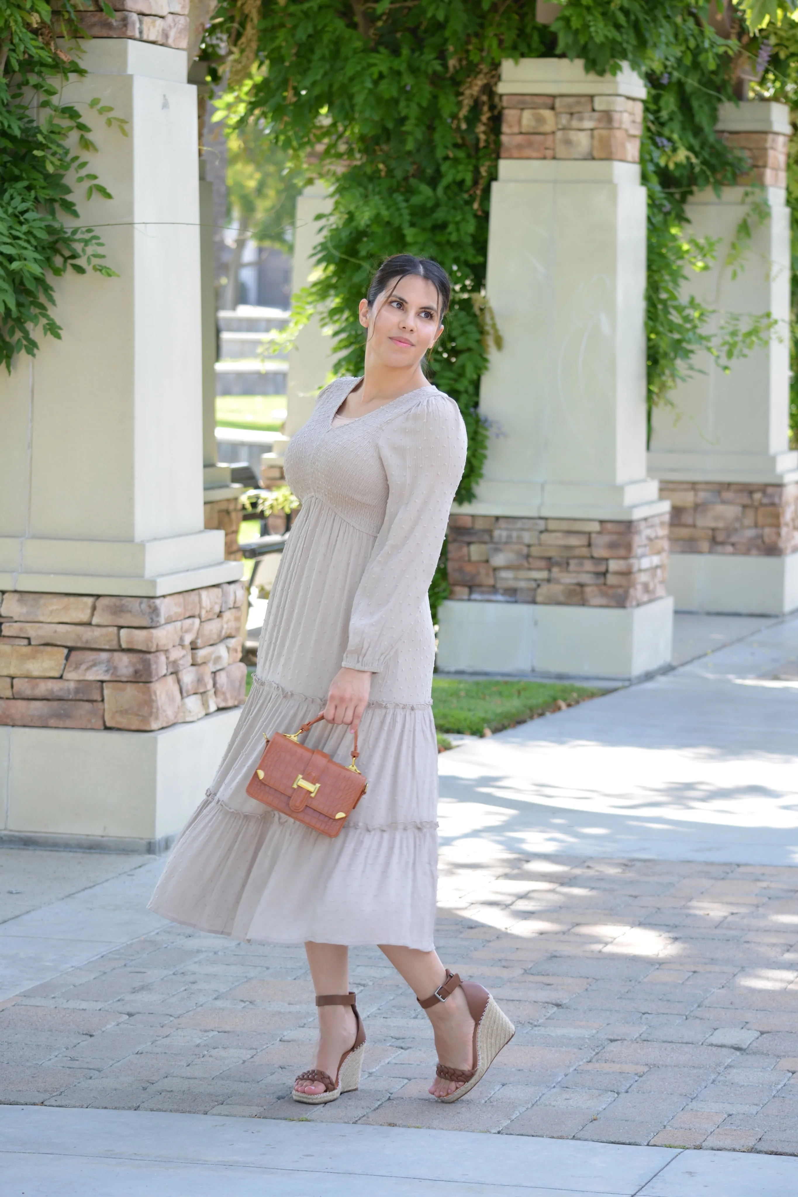 Annalise Embroided Smocked Dress