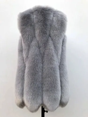 Annita Long Faux Fur Gilet