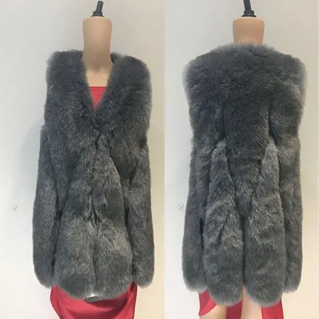 Annita Long Faux Fur Gilet