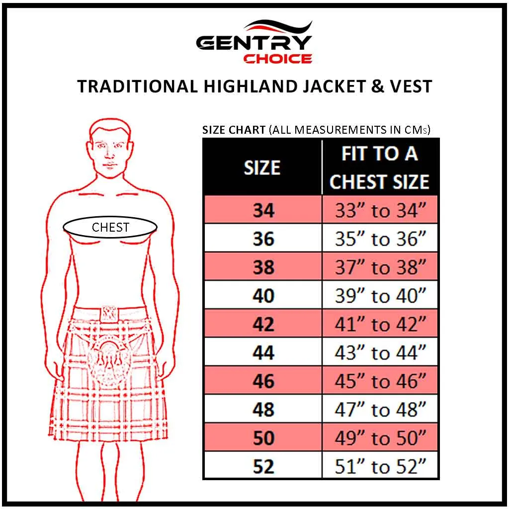 Argyll Jacket & Vest Black