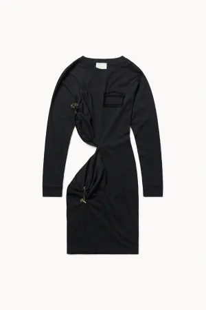 Aries Arise - Safety Pin Dress  - Black