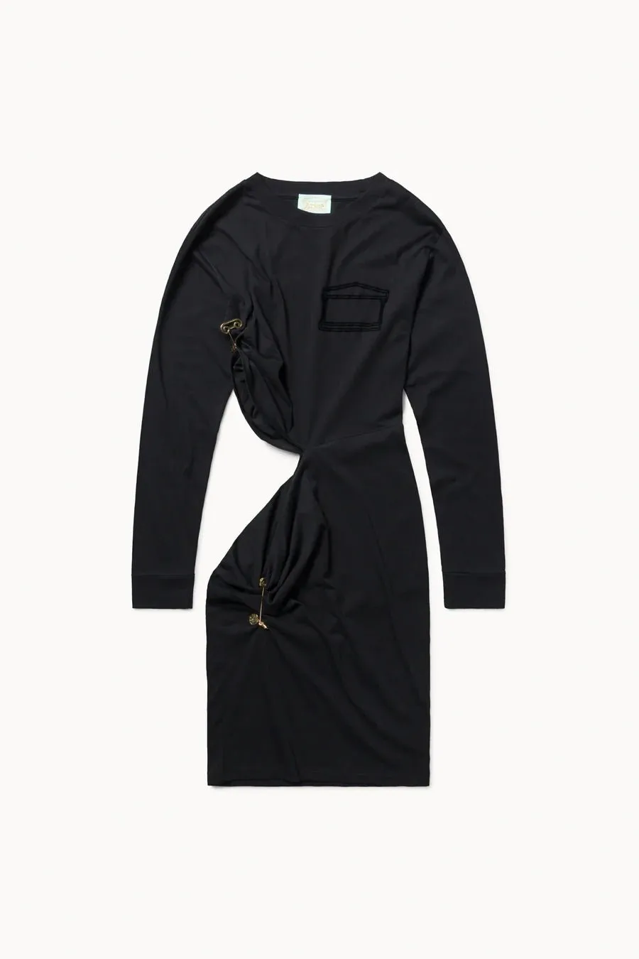 Aries Arise - Safety Pin Dress  - Black