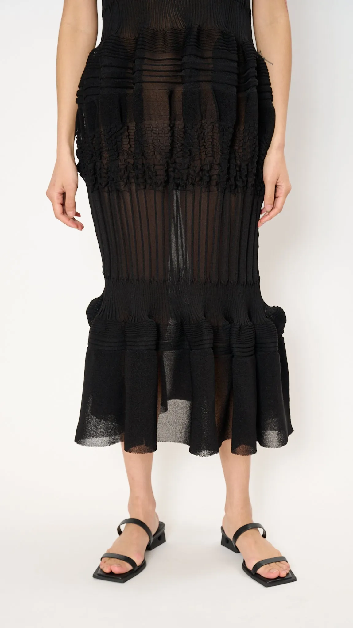 Assemblage Dress in Black