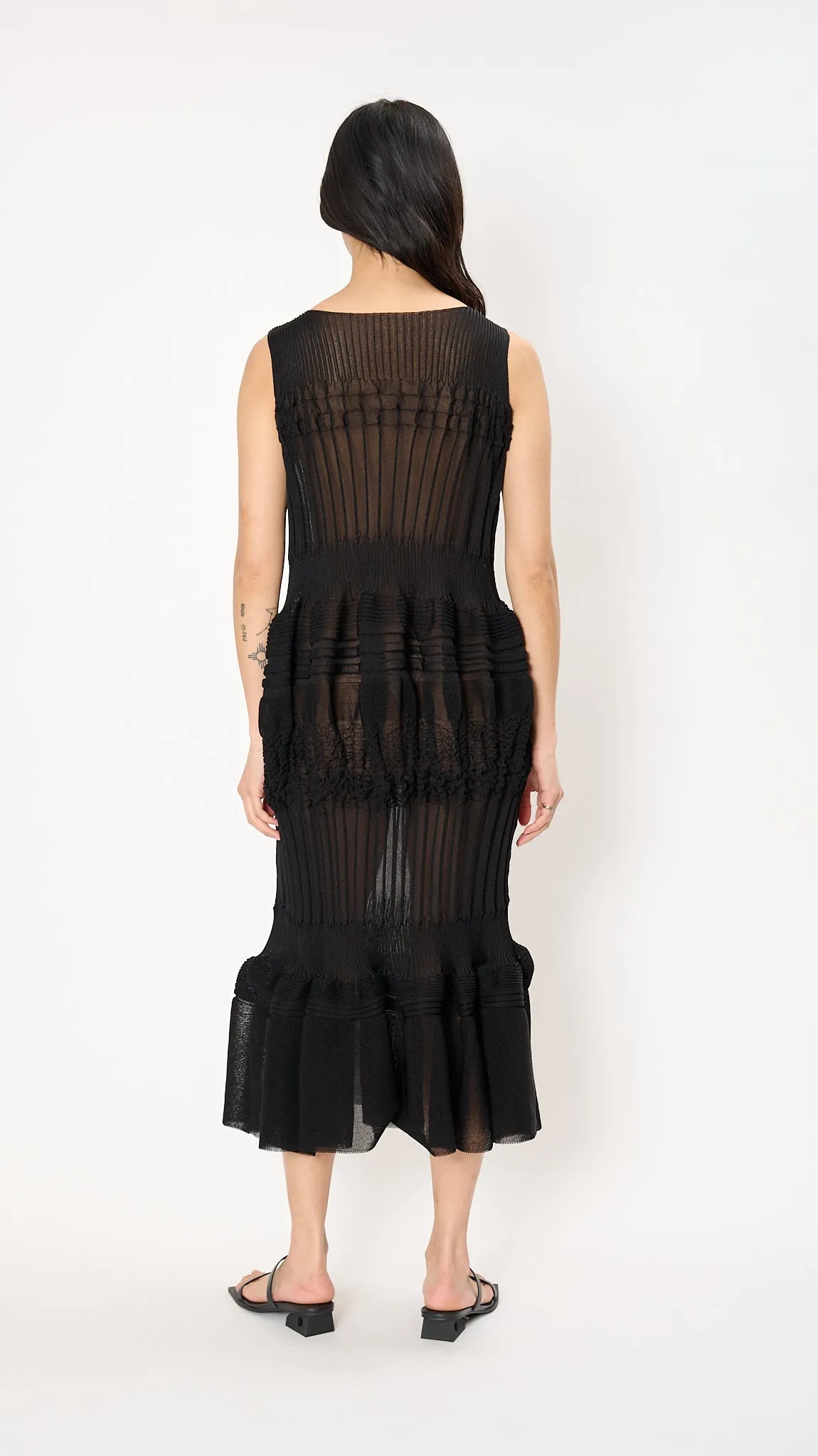 Assemblage Dress in Black