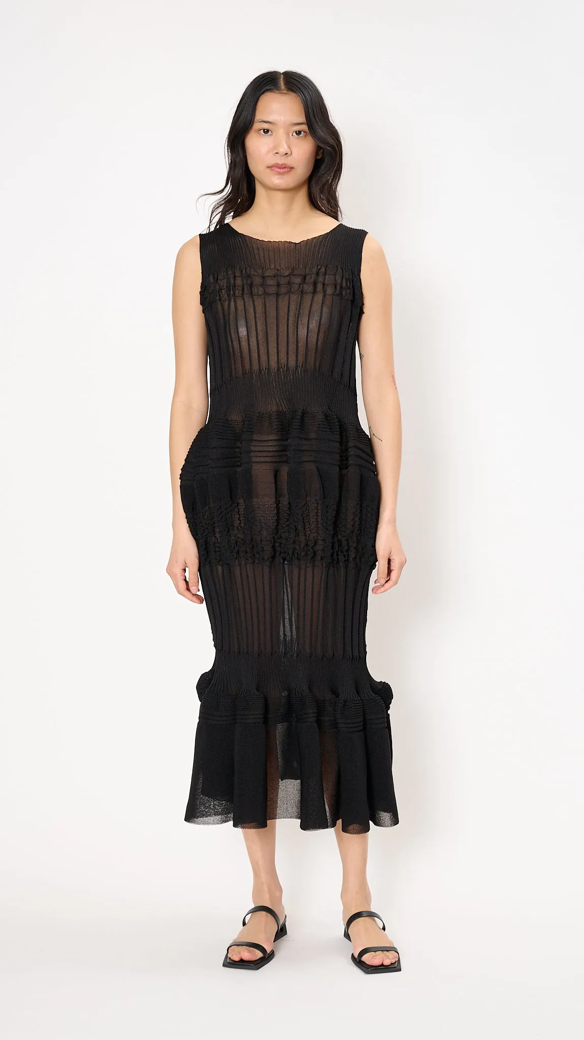 Assemblage Dress in Black