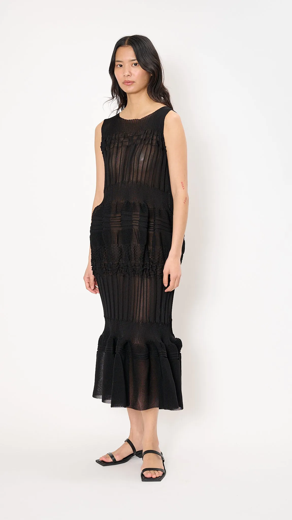Assemblage Dress in Black