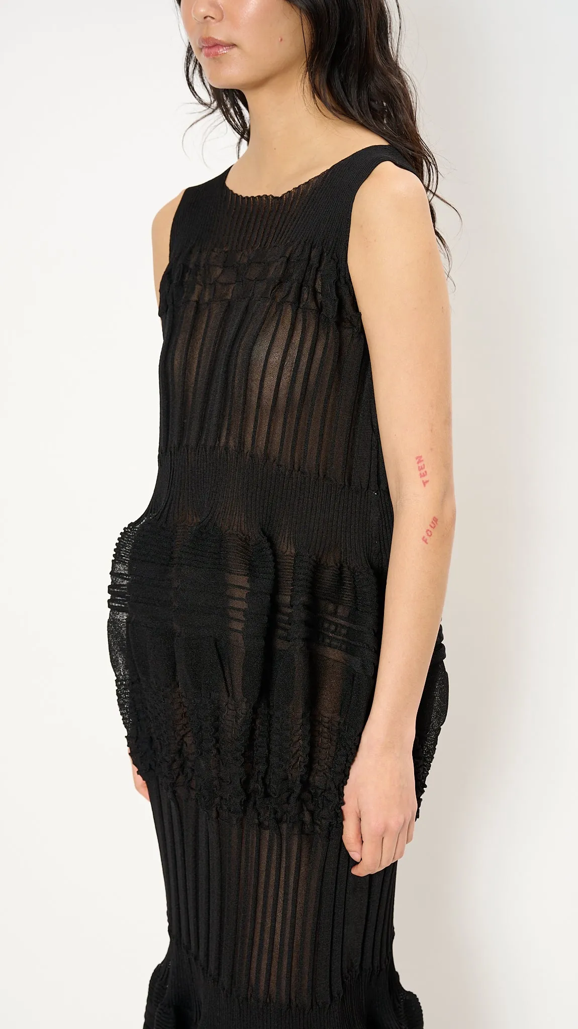 Assemblage Dress in Black