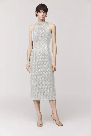 Audrey Brooks - 6714 (Long) - High-Neck Dress with Open Back