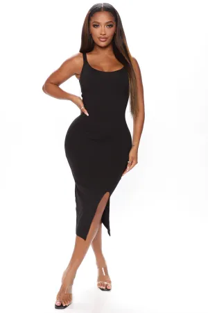 Aura Midi Dress - Black